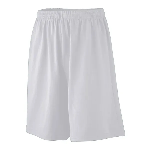 Longer length jersey shorts with a 9-inch inseam and covered elastic... from ASI 89380 Staton Corporate and Casual / Staton®