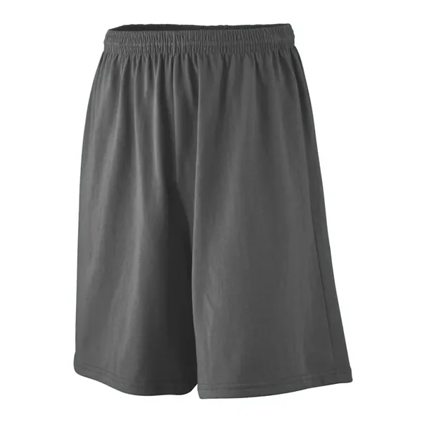 Longer length jersey shorts with a 9-inch inseam and covered elastic... from ASI 89380 Staton Corporate and Casual / Staton®