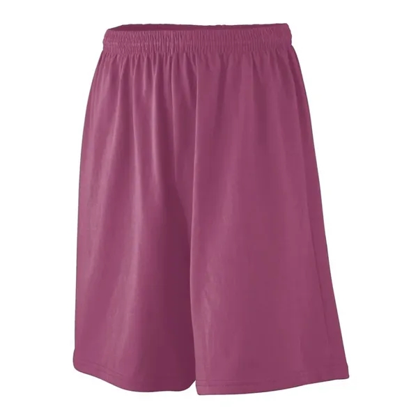 Longer length jersey shorts with a 9-inch inseam and covered elastic... from ASI 89380 Staton Corporate and Casual / Staton®