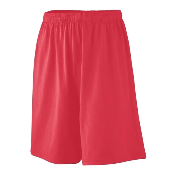 Longer length jersey shorts with a 9-inch inseam and covered elastic... from ASI 89380 Staton Corporate and Casual / Staton®