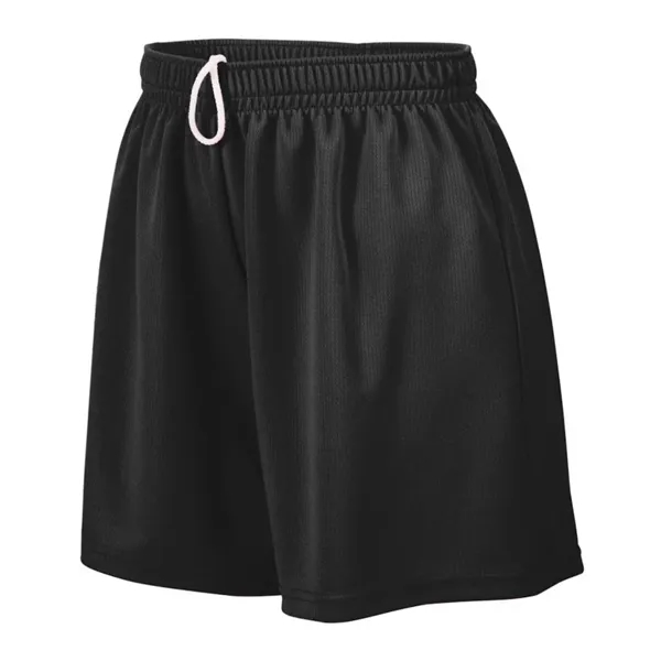 Girls wicking mesh shorts with a 5" inseam and covered elastic... from ASI 89380 Staton Corporate and Casual / Staton®