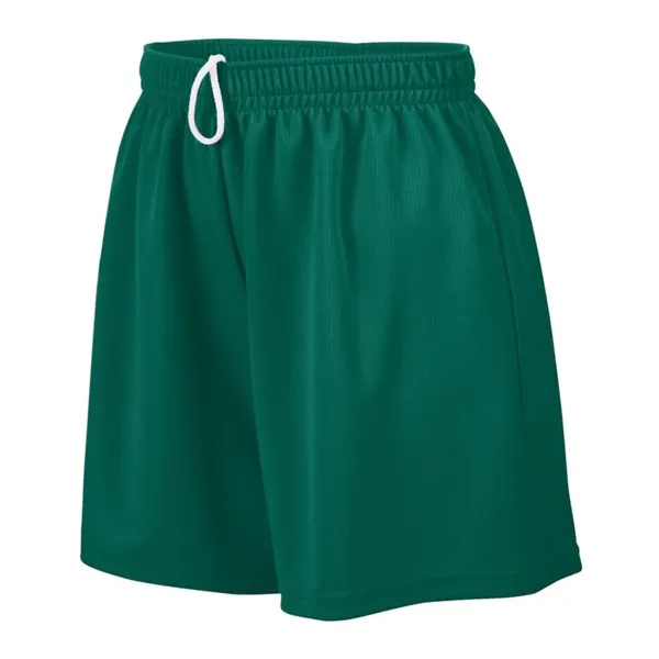 Girls wicking mesh shorts with a 5" inseam and covered elastic... from ASI 89380 Staton Corporate and Casual / Staton®