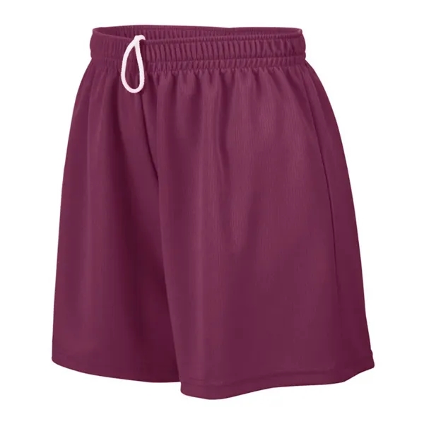 Girls wicking mesh shorts with a 5" inseam and covered elastic... from ASI 89380 Staton Corporate and Casual / Staton®