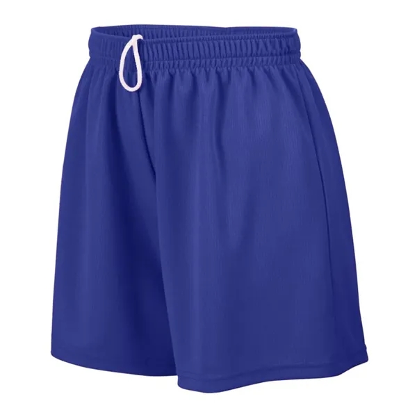 Girls wicking mesh shorts with a 5" inseam and covered elastic... from ASI 89380 Staton Corporate and Casual / Staton®