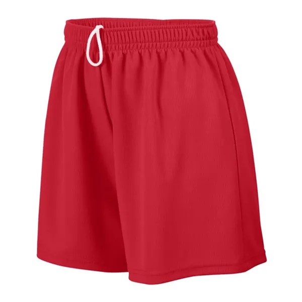 Girls wicking mesh shorts with a 5" inseam and covered elastic... from ASI 89380 Staton Corporate and Casual / Staton®