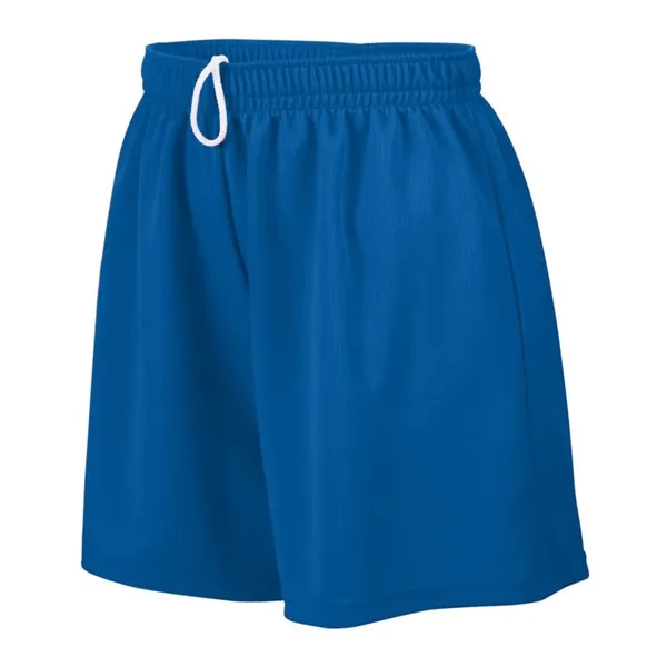 Girls wicking mesh shorts with a 5" inseam and covered elastic... from ASI 89380 Staton Corporate and Casual / Staton®