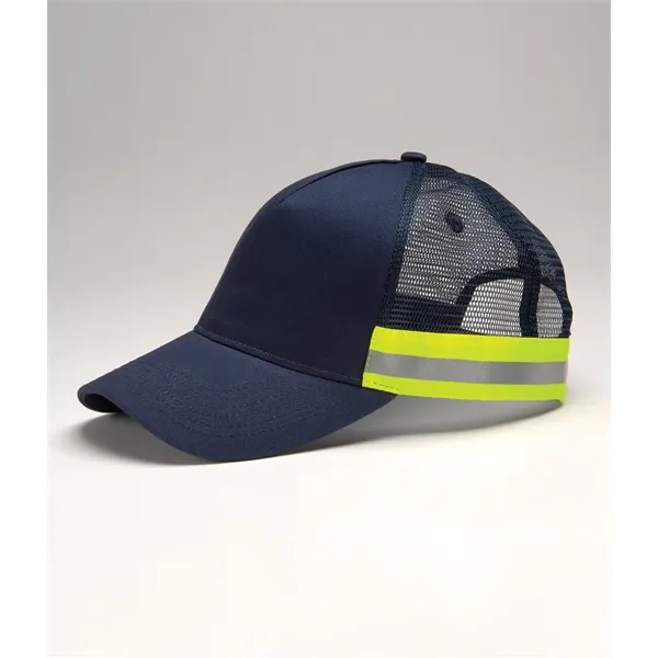 Five panel, 100% polyester reflective cap with self fabric sweatband.... from ASI 89380 Staton Corporate and Casual / Staton®