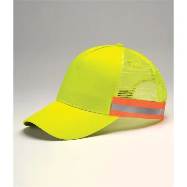 Five panel, 100% polyester reflective cap with self fabric sweatband.... from ASI 89380 Staton Corporate and Casual / Staton®