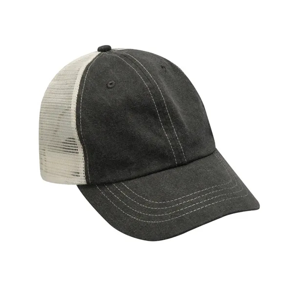 Six panel unstructured low profile cap with nylon mesh back panels.... from ASI 89380 Staton Corporate and Casual / Staton®