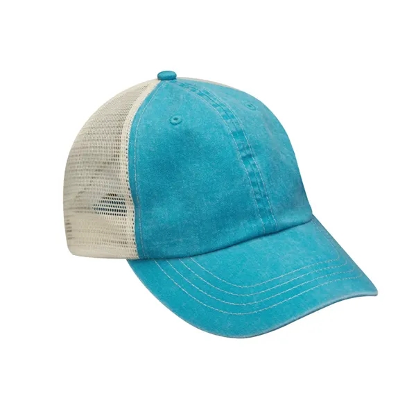 Six panel unstructured low profile cap with nylon mesh back panels.... from ASI 89380 Staton Corporate and Casual / Staton®