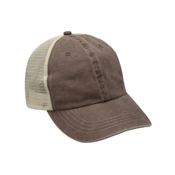 Six panel unstructured low profile cap with nylon mesh back panels.... from ASI 89380 Staton Corporate and Casual / Staton®