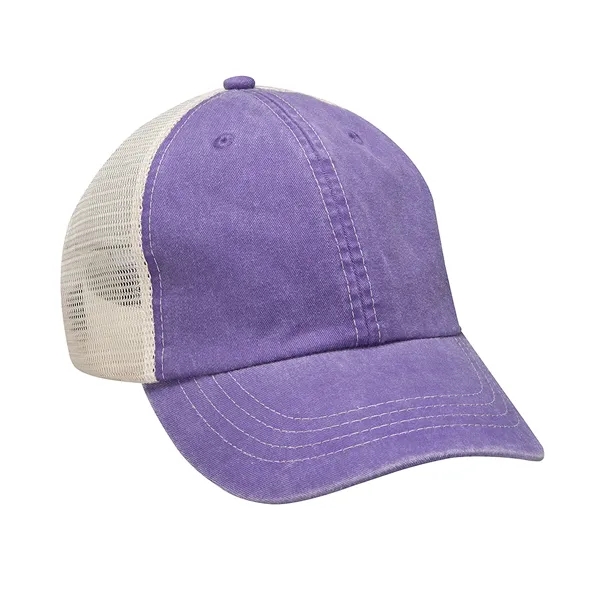 Six panel unstructured low profile cap with nylon mesh back panels.... from ASI 89380 Staton Corporate and Casual / Staton®