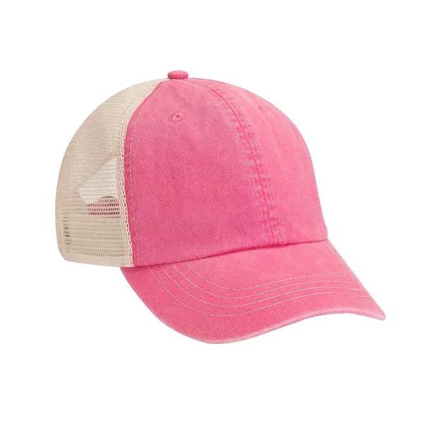 Six panel unstructured low profile cap with nylon mesh back panels.... from ASI 89380 Staton Corporate and Casual / Staton®