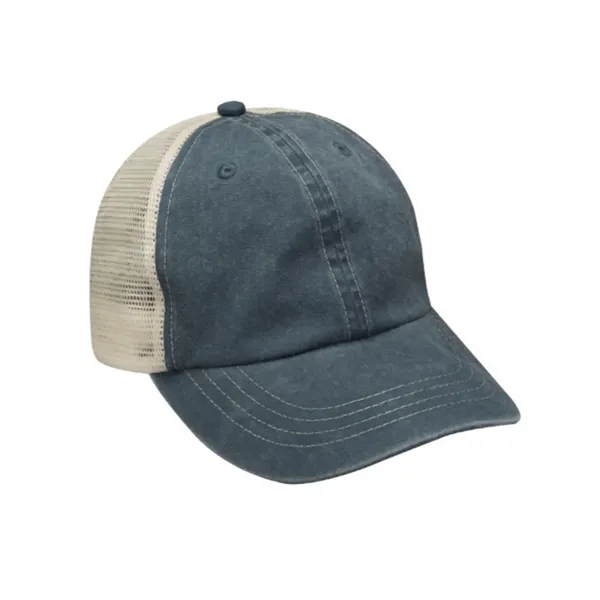 Six panel unstructured low profile cap with nylon mesh back panels.... from ASI 89380 Staton Corporate and Casual / Staton®