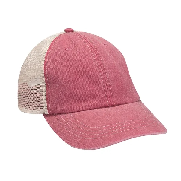 Six panel unstructured low profile cap with nylon mesh back panels.... from ASI 89380 Staton Corporate and Casual / Staton®