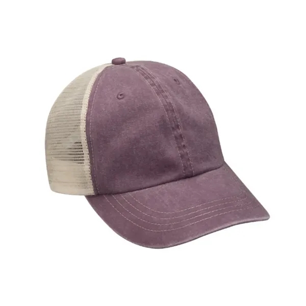 Six panel unstructured low profile cap with nylon mesh back panels.... from ASI 89380 Staton Corporate and Casual / Staton®