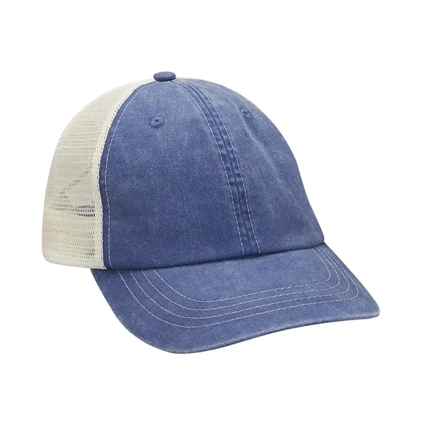 Six panel unstructured low profile cap with nylon mesh back panels.... from ASI 89380 Staton Corporate and Casual / Staton®