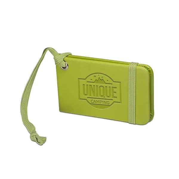 Soft faux leather luggage tag with an elastic loop.... from ASI 79530 Prime Line