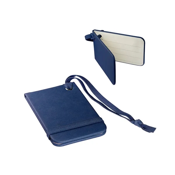 Soft faux leather luggage tag with an elastic loop.... from ASI 79530 Prime Line