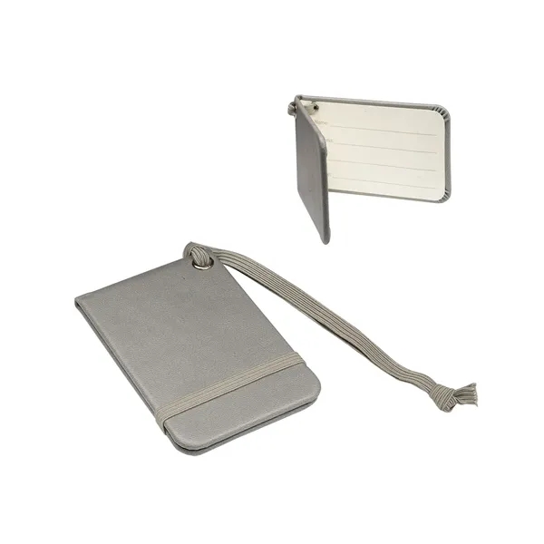 Soft faux leather luggage tag with an elastic loop.... from ASI 79530 Prime Line