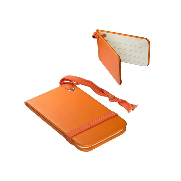 Soft faux leather luggage tag with an elastic loop.... from ASI 79530 Prime Line