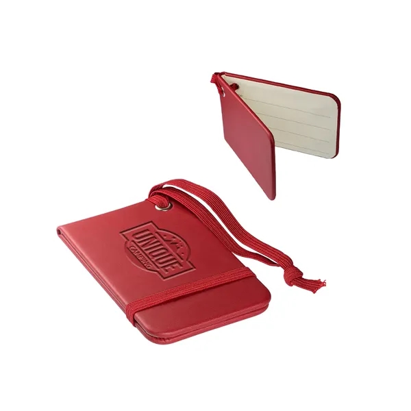 Soft faux leather luggage tag with an elastic loop.... from ASI 79530 Prime Line