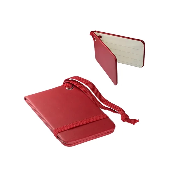 Soft faux leather luggage tag with an elastic loop.... from ASI 79530 Prime Line