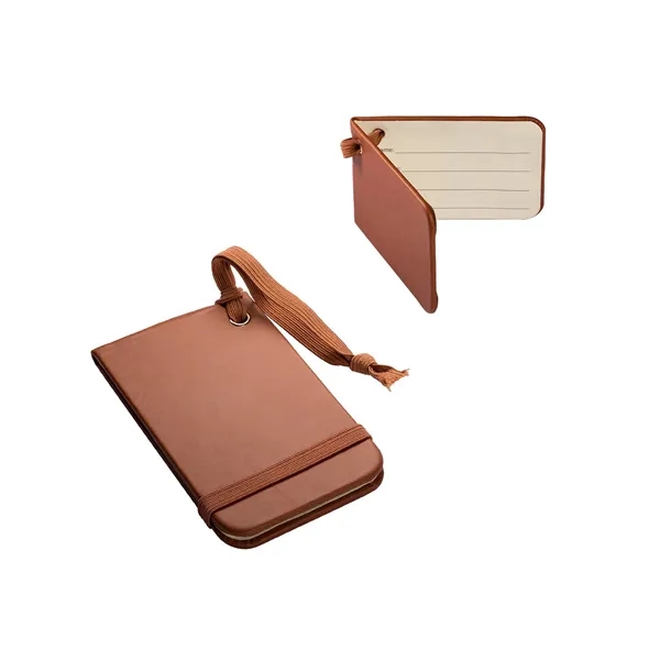 Soft faux leather luggage tag with an elastic loop.... from ASI 79530 Prime Line