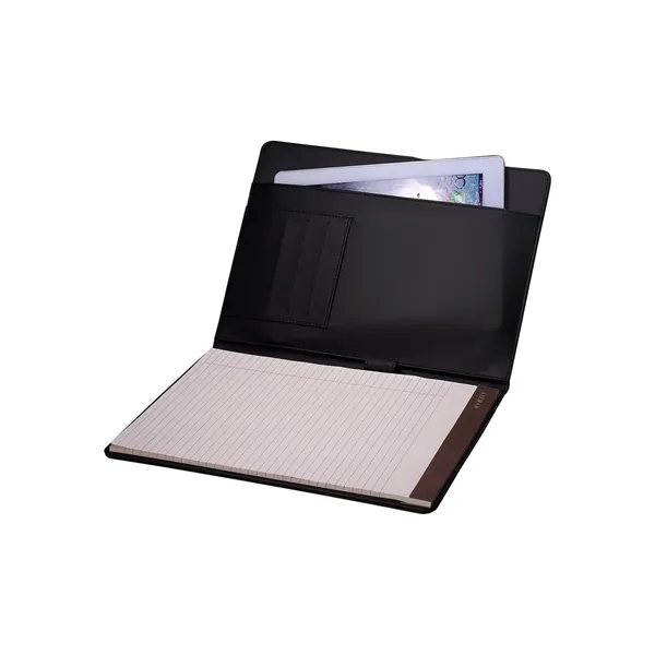 PU leather padfolio with 30-page 8.5" x 11" ruled notepad, document... from ASI 79530 Prime Line