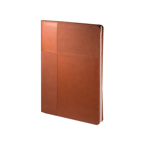 PU leather padfolio with 30-page 8.5" x 11" ruled notepad, document... from ASI 79530 Prime Line