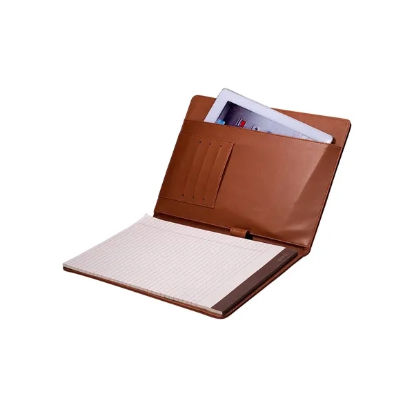 PU leather padfolio with 30-page 8.5" x 11" ruled notepad, document... from ASI 79530 Prime Line