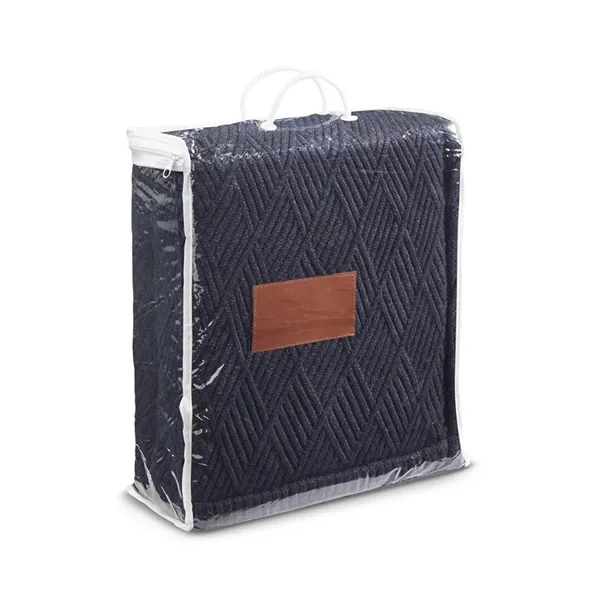 60" x 50" knit blanket with a polyester lambswool sherpa backing... from ASI 79530 Prime Line