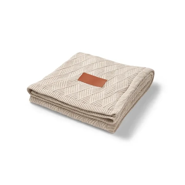 60" x 50" knit blanket with a polyester lambswool sherpa backing... from ASI 79530 Prime Line