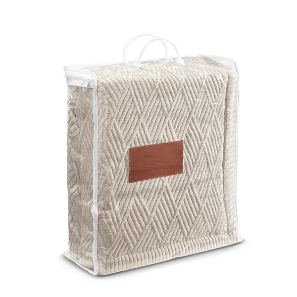 60" x 50" knit blanket with a polyester lambswool sherpa backing... from ASI 79530 Prime Line