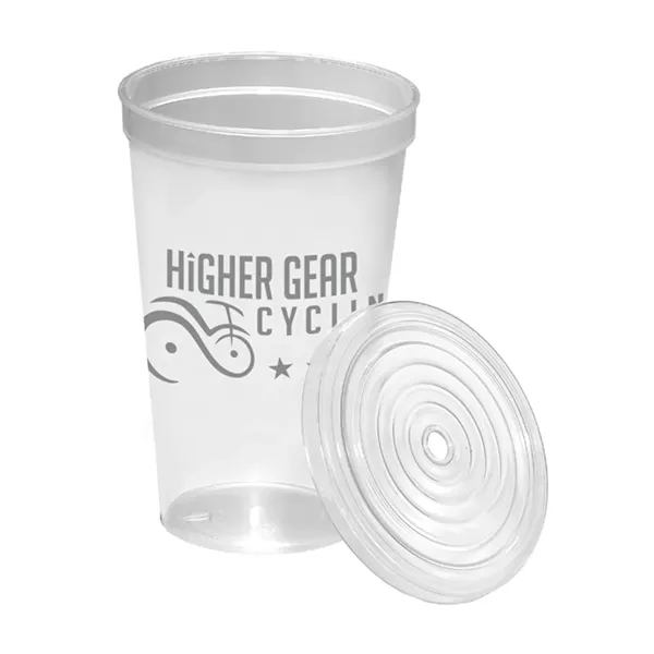 20 oz. BPA-free single-wall polypropylene plastic cup with straw and snap... from ASI 79530 Prime Line