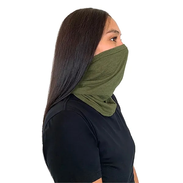 Adult size neck gaiter/face cover made of 1-ply polyester, combed ring-spun... from ASI 89380 Staton Corporate and Casual
