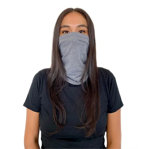 Adult size neck gaiter/face cover made of 1-ply polyester, combed ring-spun... from ASI 89380 Staton Corporate and Casual