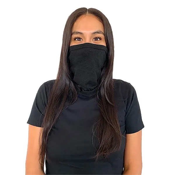 Adult size neck gaiter/face cover made of 1-ply polyester, combed ring-spun... from ASI 89380 Staton Corporate and Casual