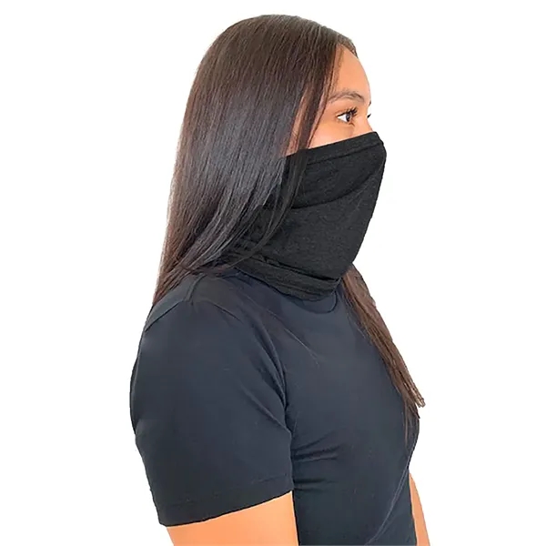 Adult size neck gaiter/face cover made of 1-ply polyester, combed ring-spun... from ASI 89380 Staton Corporate and Casual
