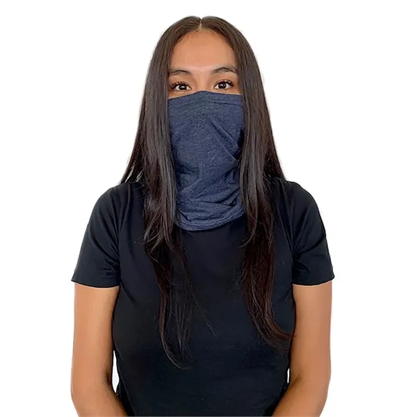 Adult size neck gaiter/face cover made of 1-ply polyester, combed ring-spun... from ASI 89380 Staton Corporate and Casual