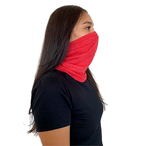 Adult size neck gaiter/face cover made of 1-ply polyester, combed ring-spun... from ASI 89380 Staton Corporate and Casual