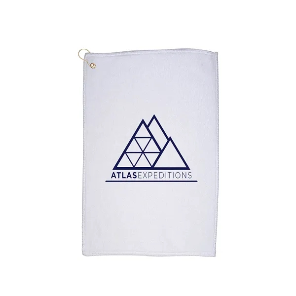 16" x 25" 100% cotton terry golf towel with metal grommet... from ASI 79530 Prime Line