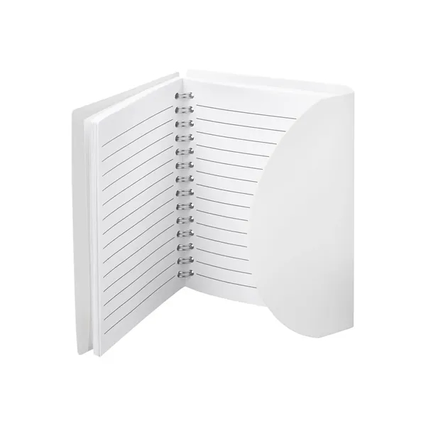 Spiral-curve notebook with flexible fold-over cover, tab-style closure and 80 lined... from ASI 79530 Prime Line