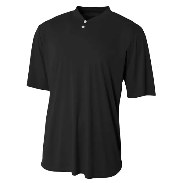 A4 Tek Two Button Henley Shirt. 4 ounce. 100% micro poly... from ASI 89380 Staton Corporate and Casual / Staton®