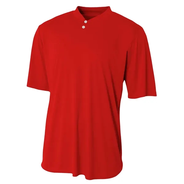 A4 Tek Two Button Henley Shirt. 4 ounce. 100% micro poly... from ASI 89380 Staton Corporate and Casual / Staton®