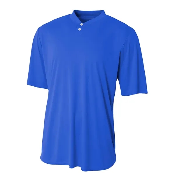 A4 Tek Two Button Henley Shirt. 4 ounce. 100% micro poly... from ASI 89380 Staton Corporate and Casual / Staton®