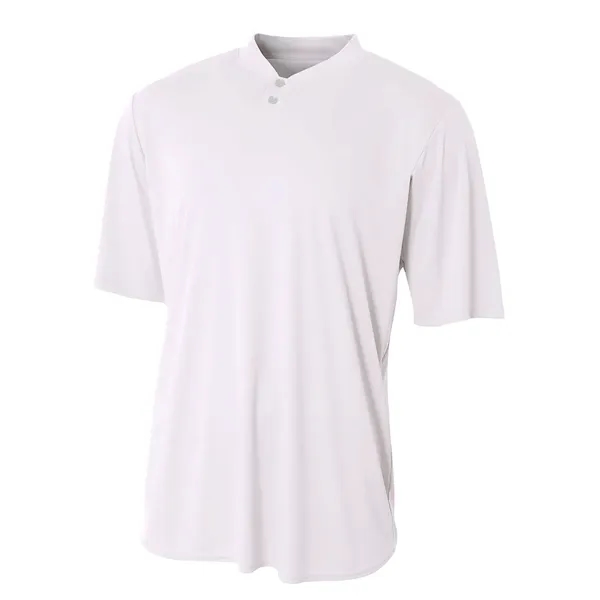 A4 Tek Two Button Henley Shirt. 4 ounce. 100% micro poly... from ASI 89380 Staton Corporate and Casual / Staton®
