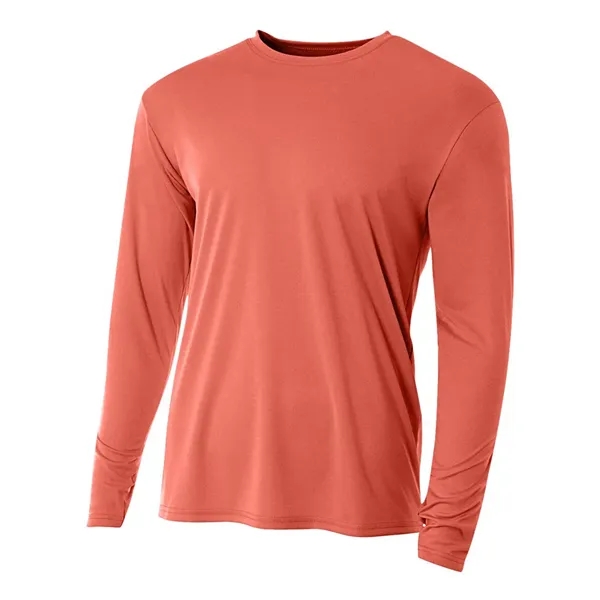 A4 Cooling Performance Long Sleeve Crew. 4 ounce. 100% micro poly... from ASI 89380 Staton Corporate and Casual / Staton®