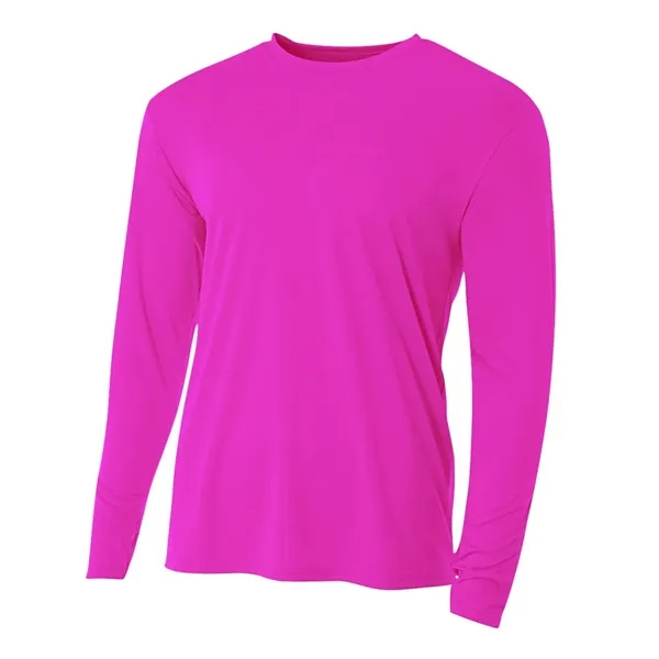A4 Cooling Performance Long Sleeve Crew. 4 ounce. 100% micro poly... from ASI 89380 Staton Corporate and Casual / Staton®