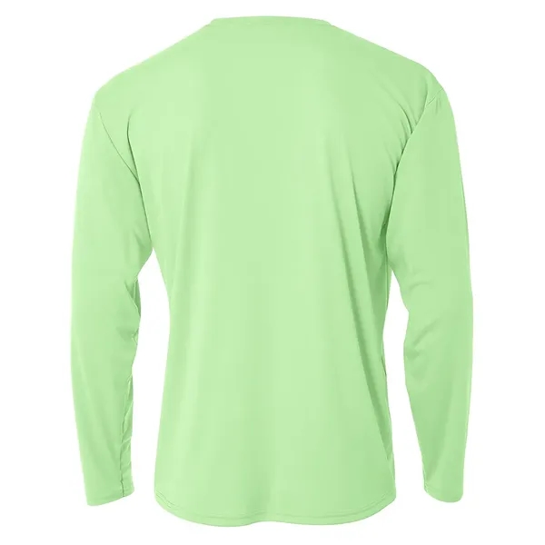 A4 Cooling Performance Long Sleeve Crew. 4 ounce. 100% micro poly... from ASI 89380 Staton Corporate and Casual / Staton®